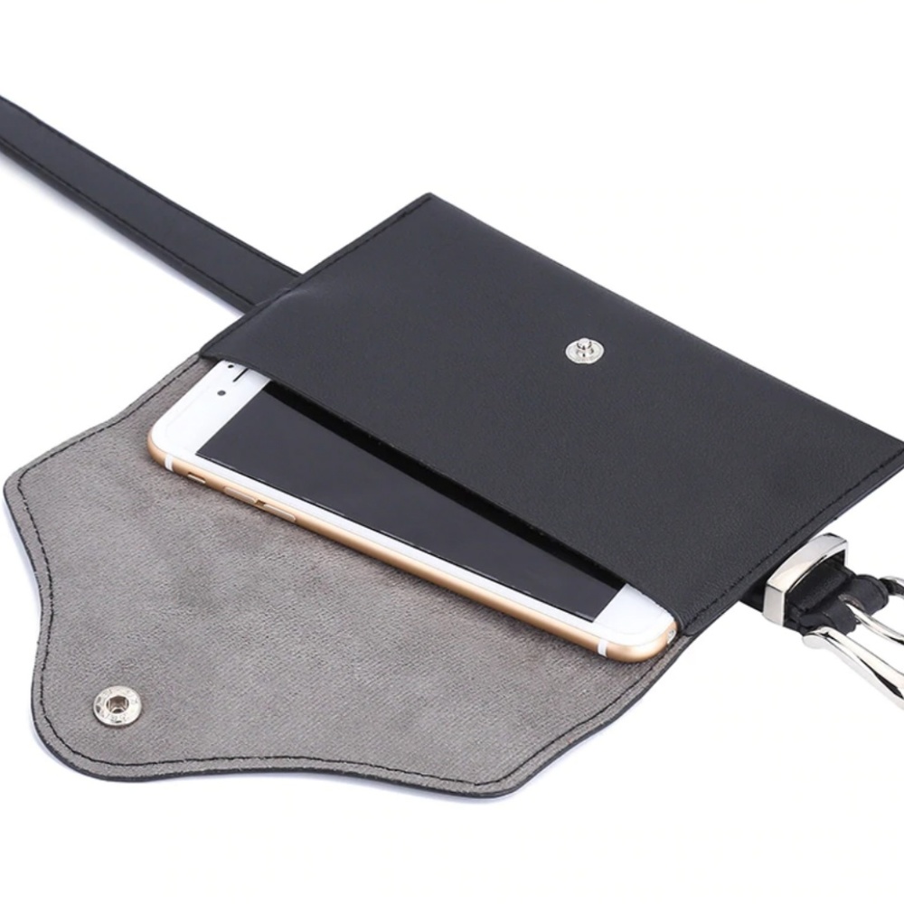 Skeleton Rose Diamond Eyes Waist Belt Bag - Picture 5 of 6